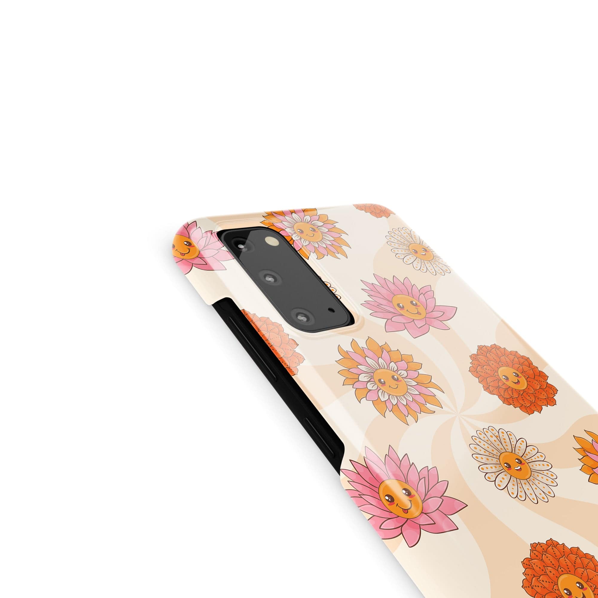 Far Out | Floral Smiley Face Samsung Case Slim for Galaxy S20 