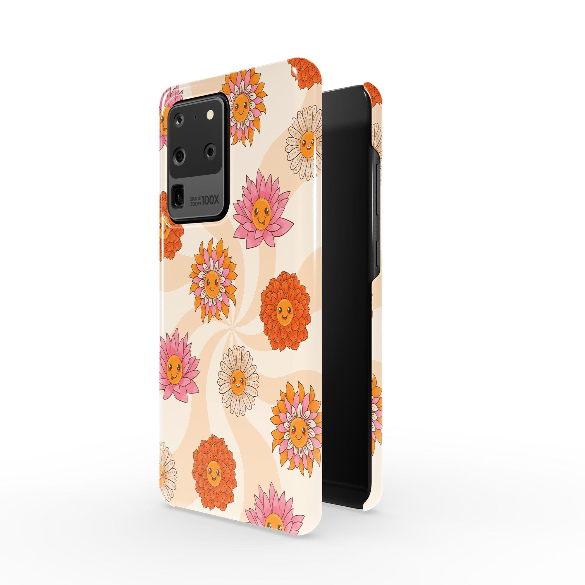 Far Out | Floral Smiley Face Samsung Case Slim for Galaxy S20 Ultra