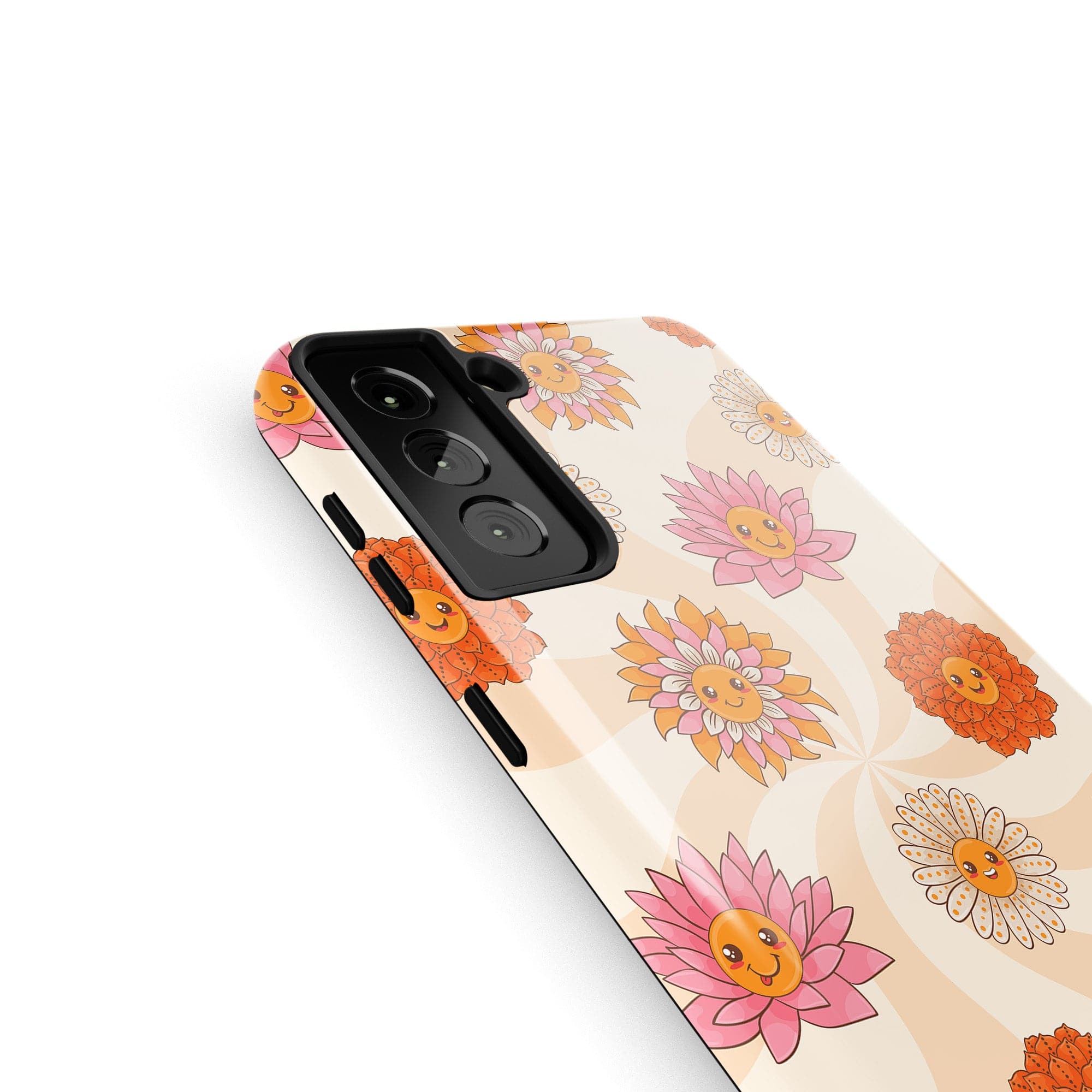 Far Out | Floral Smiley Face Samsung Case Tough for Galaxy S21 Plus