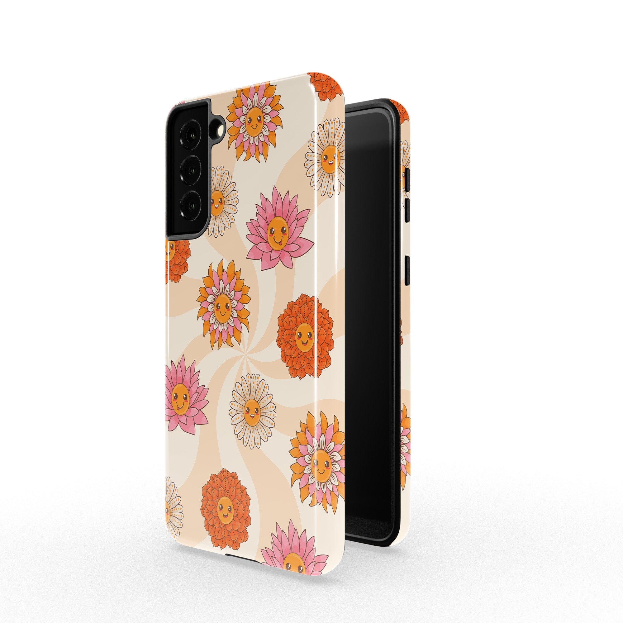 Far Out | Floral Smiley Face Samsung Case Tough for Galaxy S21 Plus