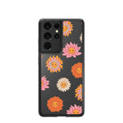 Far Out | Floral Smiley Face Samsung Case Clear for Galaxy S21 Ultra