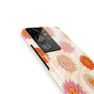 Far Out | Floral Smiley Face Samsung Case Slim for Galaxy S21 Ultra