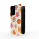 Far Out | Floral Smiley Face Samsung Case Slim for Galaxy S21 Ultra