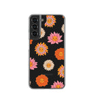 Far Out | Floral Smiley Face Samsung Case Clear for Galaxy S22 Plus