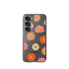 Far Out | Floral Smiley Face Samsung Case Clear for Galaxy S23 Ultra