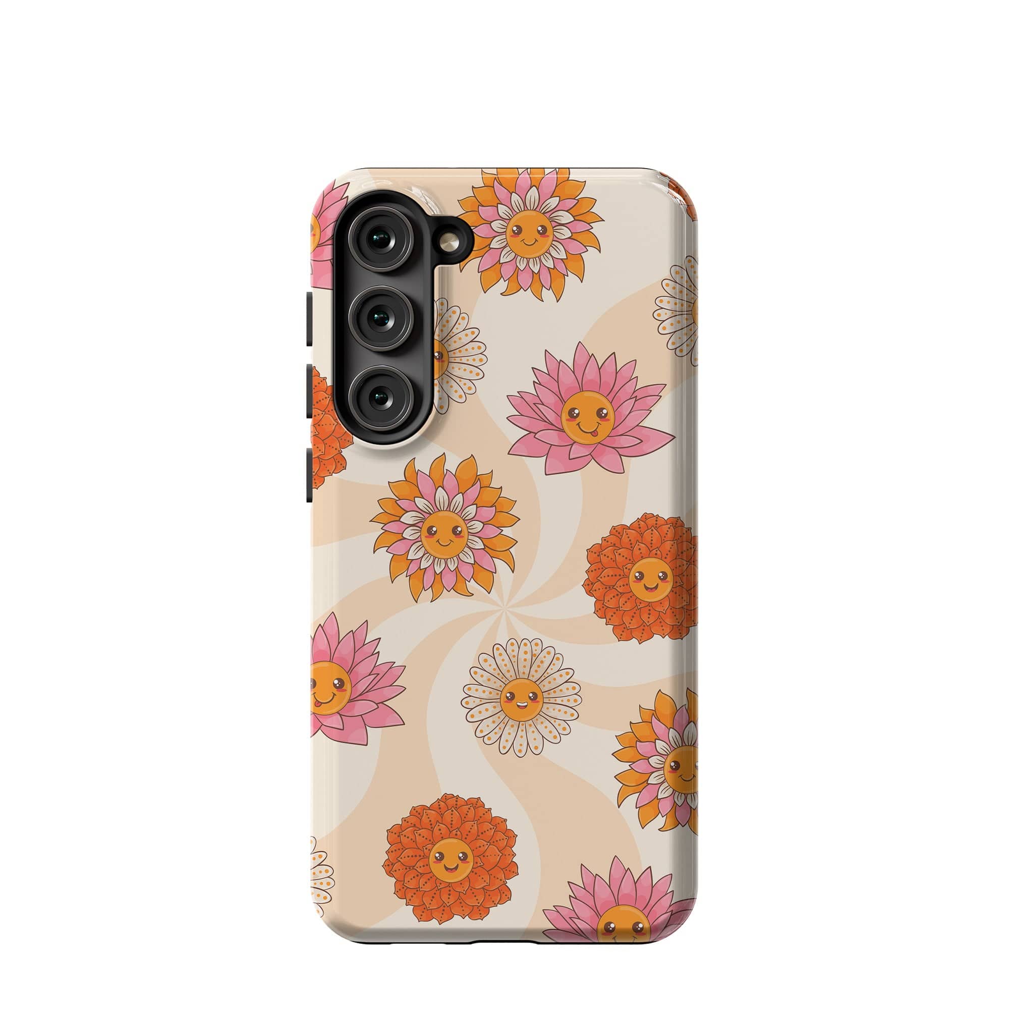 Far Out | Floral Smiley Face Samsung Case Tough for Galaxy S23 Plus