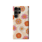 Far Out | Floral Smiley Face Samsung Case Slim for Galaxy S23