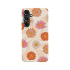 Far Out | Floral Smiley Face Samsung Case Slim for Galaxy S24 Plus