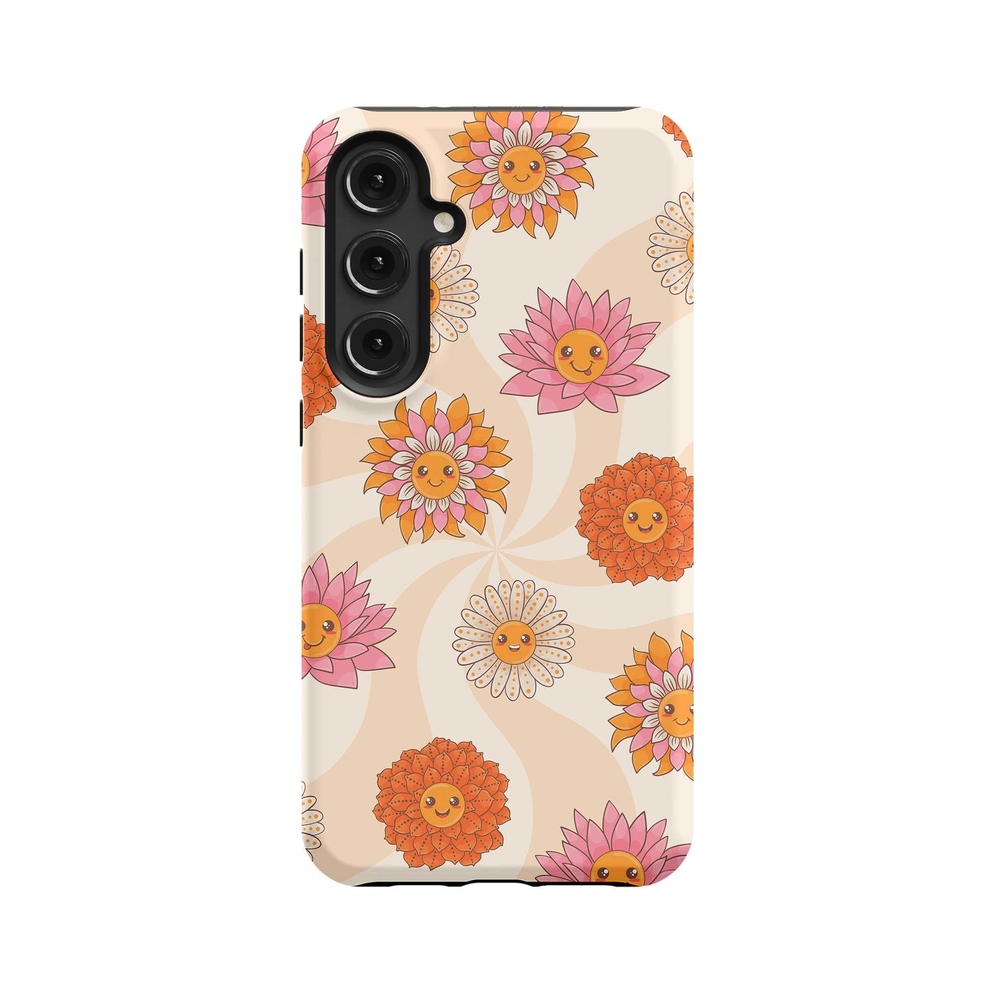 Far Out | Floral Smiley Face Samsung Case Tough for Galaxy S24 Plus