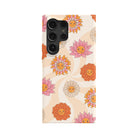 Far Out | Floral Smiley Face Samsung Case Slim for Galaxy S24 Ultra