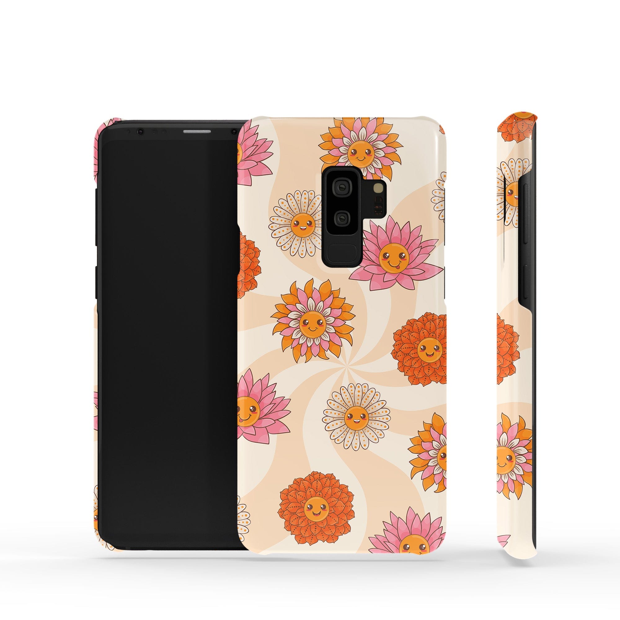 Far Out | Floral Smiley Face Samsung Case Slim for Galaxy S9 Plus 