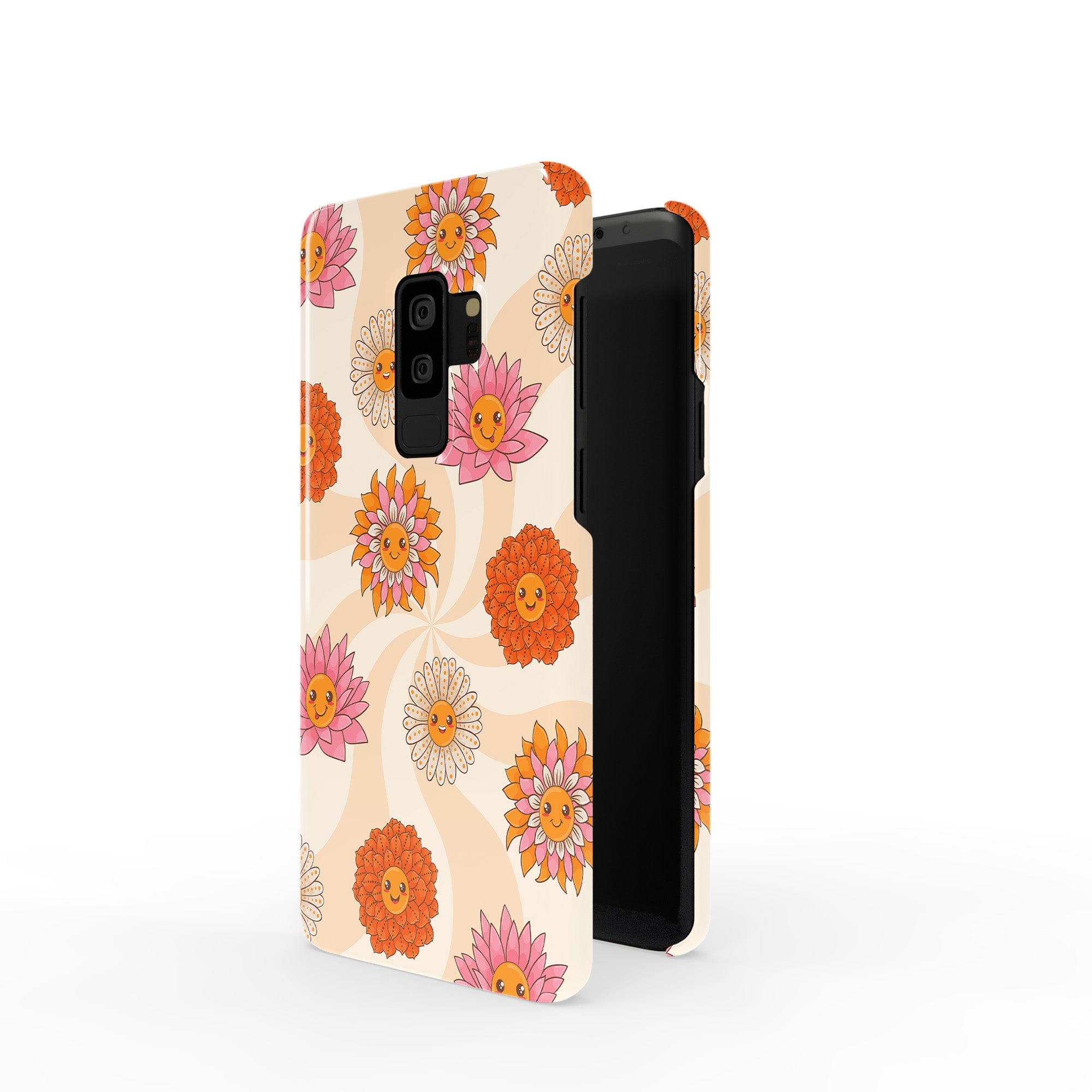 Far Out | Floral Smiley Face Samsung Case Slim for Galaxy S9 Plus 