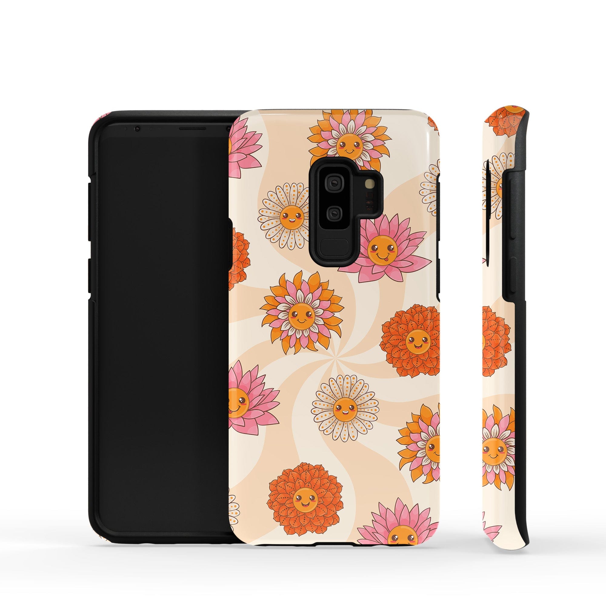 Far Out | Floral Smiley Face Samsung Case Tough for Galaxy S9 Plus 