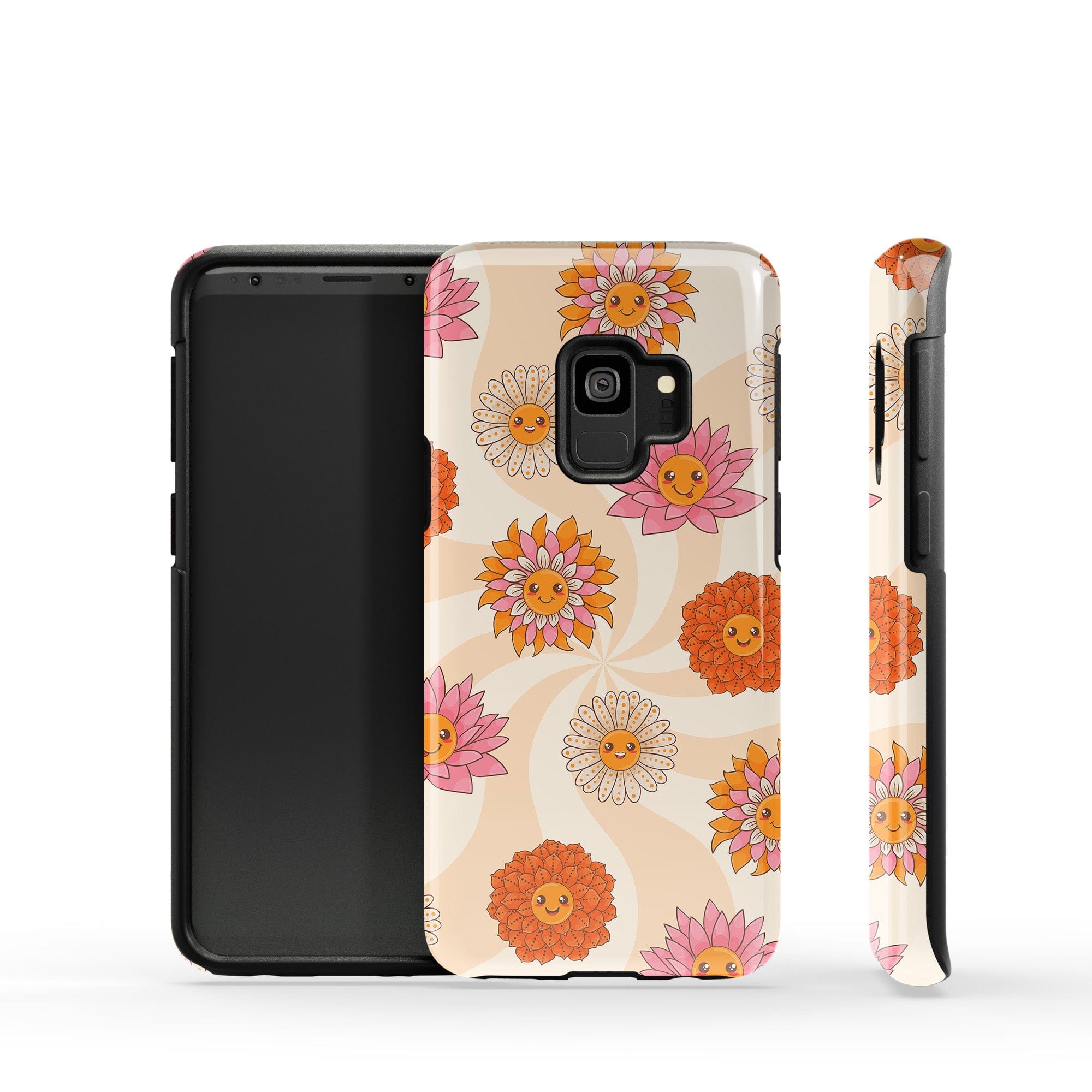 Far Out | Floral Smiley Face Samsung Case Tough for Galaxy S9 