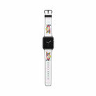 Fractal Canvas | Abstract Cat Apple Watch Band for 38/40/41 mm Watch in Black