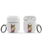 Fractal Canvas | Abstract Cat Apple AirPods Case for AirPods 1&2 Black