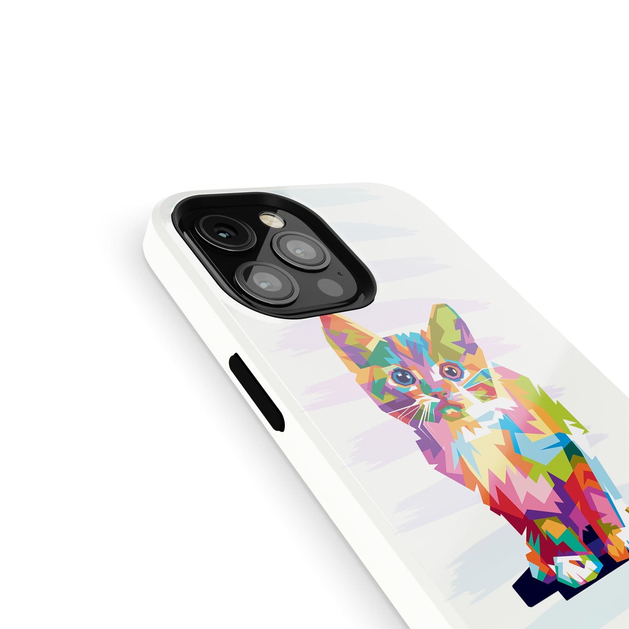 Fractal Canvas | Abstract Cat Case Tough for iPhone XS Max