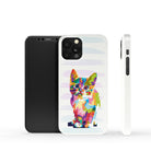 Fractal Canvas | Abstract Cat Case Tough for iPhone XR