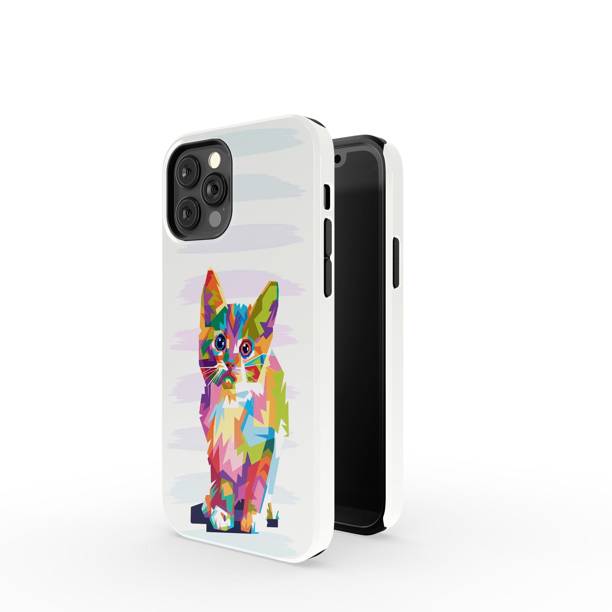 Fractal Canvas | Abstract Cat Case Tough for iPhone 7/8 Plus