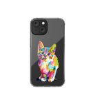 Fractal Canvas | Abstract Cat Case Clear for iPhone 12 Mini