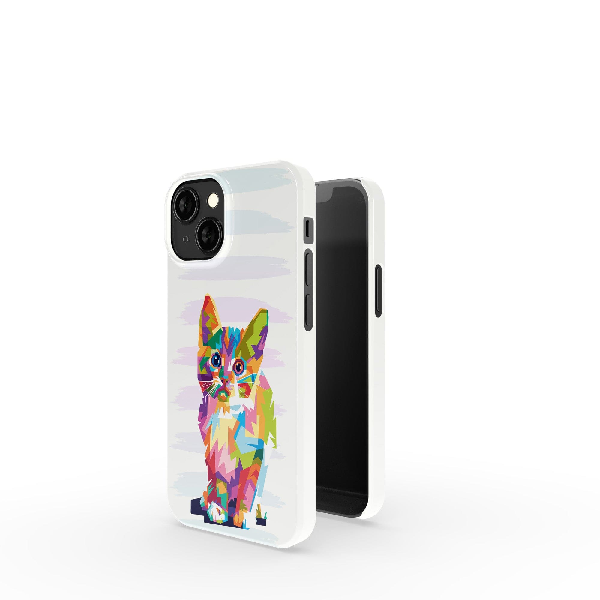 Fractal Canvas | Abstract Cat Case Clear for iPhone 11 Pro Max