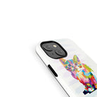 Fractal Canvas | Abstract Cat Case Clear for iPhone 11 Pro