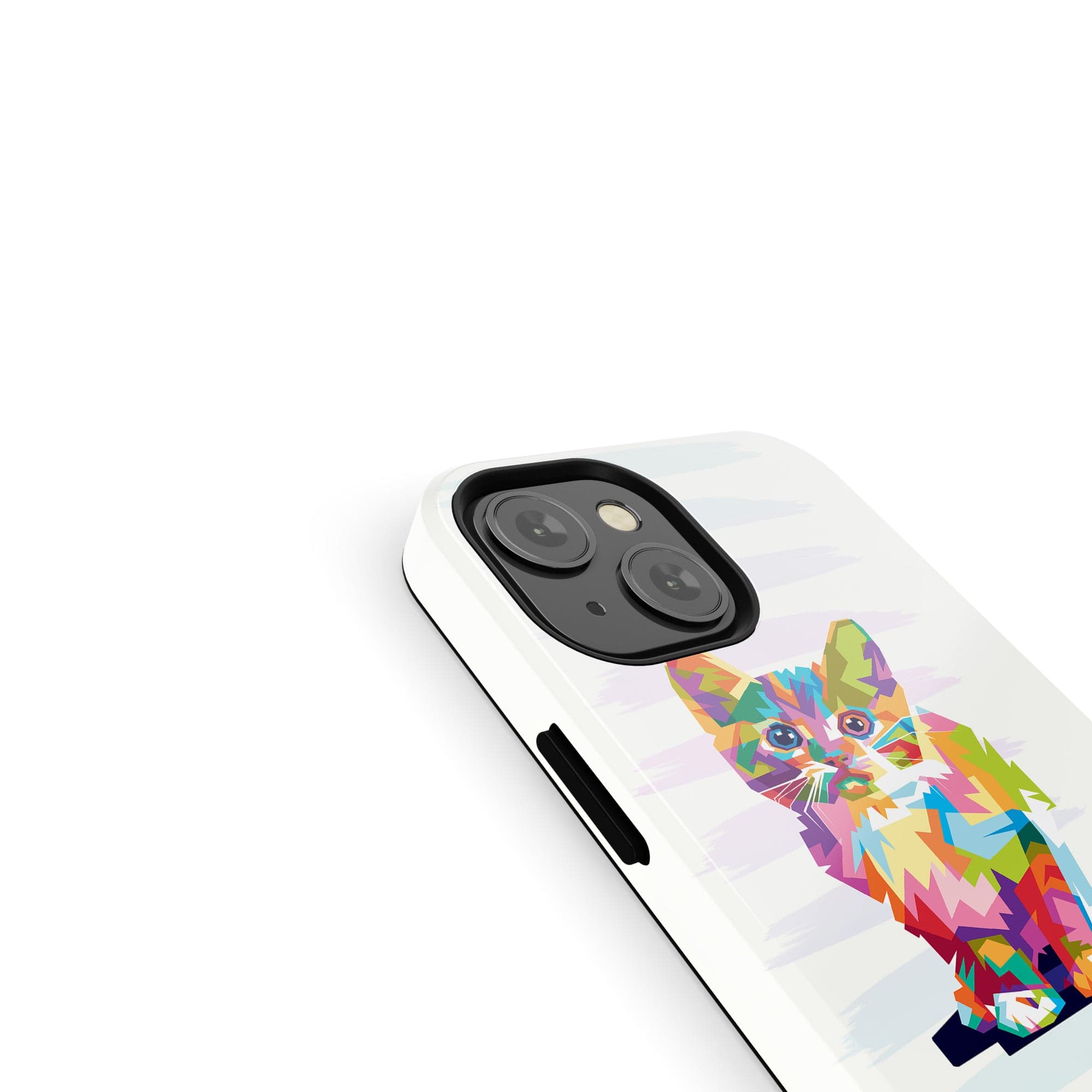 Fractal Canvas | Abstract Cat Case Clear for iPhone 11 Pro