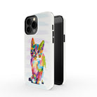 Fractal Canvas | Abstract Cat Case Slim for iPhone 13