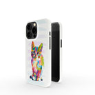 Fractal Canvas | Abstract Cat Case Tough for iPhone 13 Mini