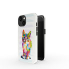 Fractal Canvas | Abstract Cat Case Tough for iPhone 12 Mini