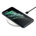 Fractal Canvas | Abstract Cat Wireless Charging Pad in Silver