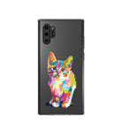 Fractal Canvas | Abstract Cat Samsung Case Clear for Galaxy Note 10 Plus 