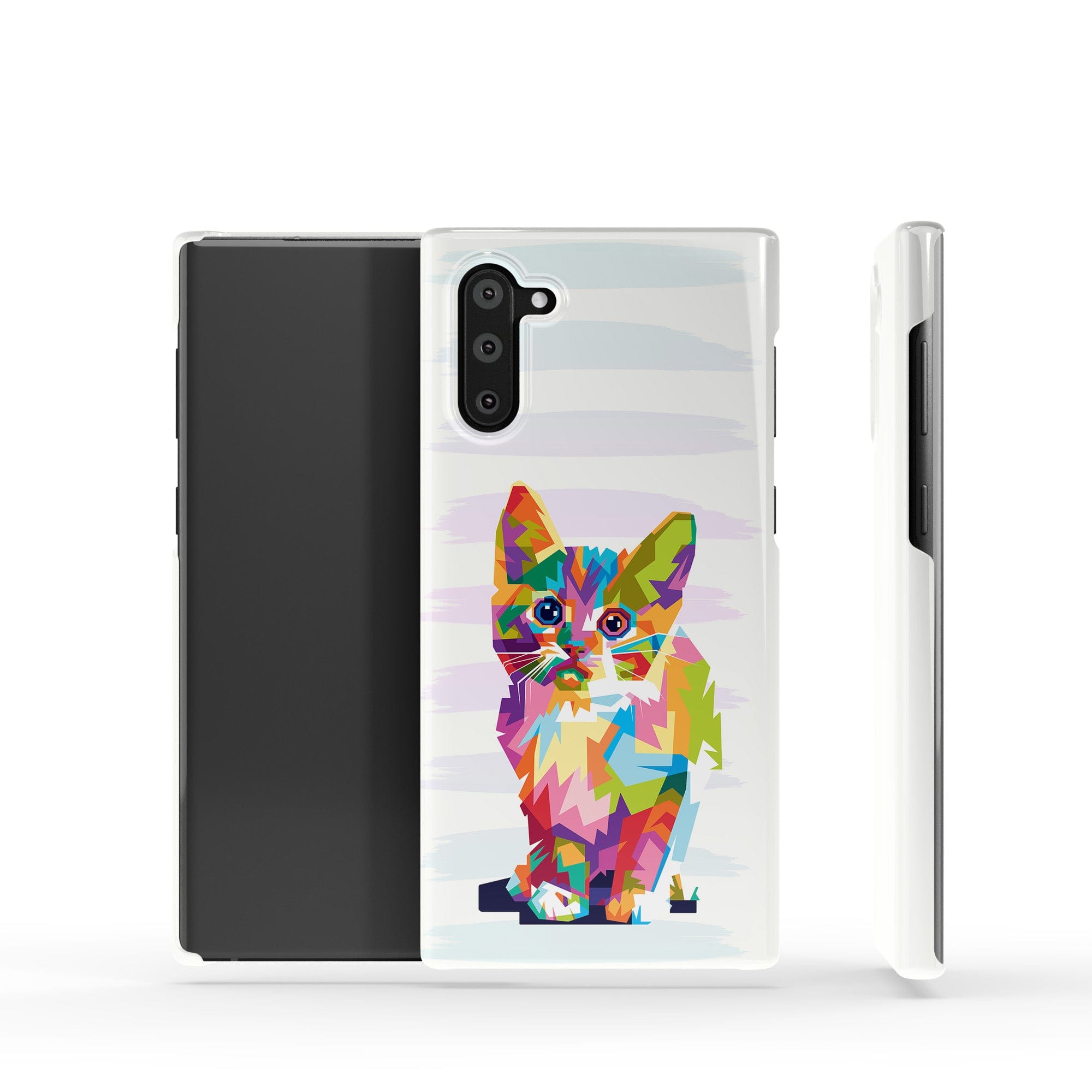 Fractal Canvas | Abstract Cat Samsung Case Slim for Galaxy Note 10 