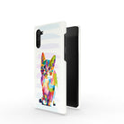 Fractal Canvas | Abstract Cat Samsung Case Slim for Galaxy Note 10 