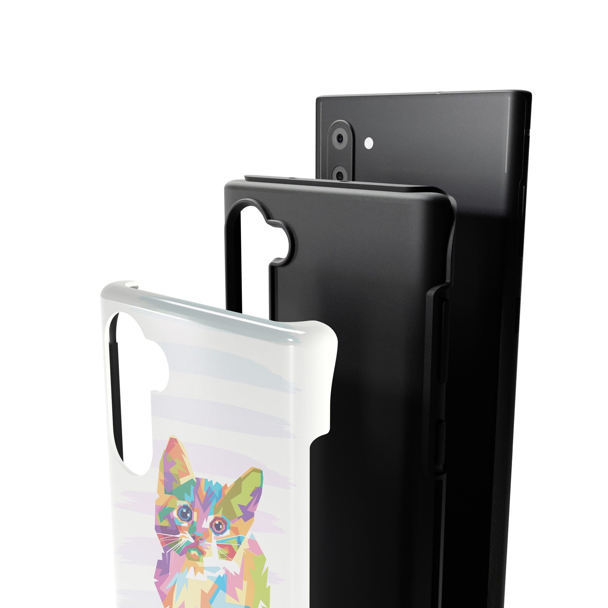 Fractal Canvas | Abstract Cat Samsung Case Tough for Galaxy Note 10 