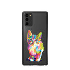 Fractal Canvas | Abstract Cat Samsung Case Clear for Galaxy Note 20 