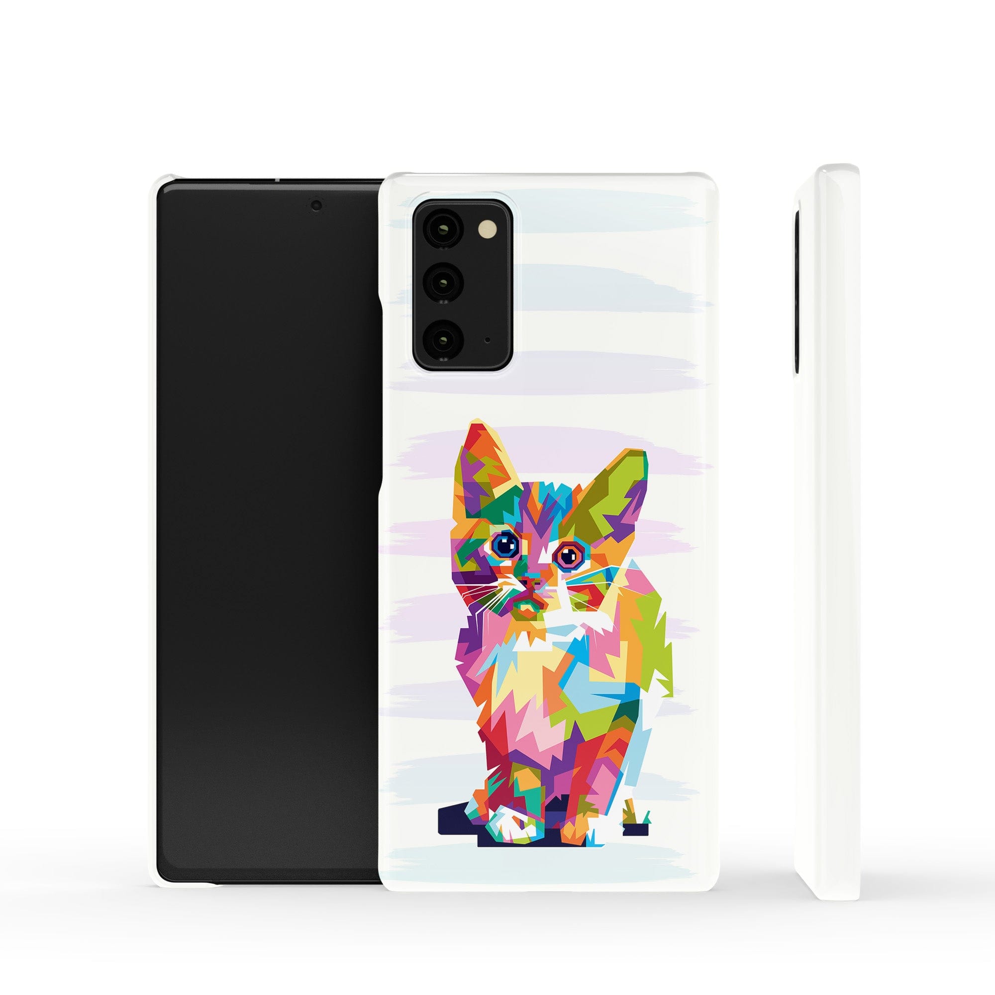 Fractal Canvas | Abstract Cat Samsung Case Slim for Galaxy Note 20 