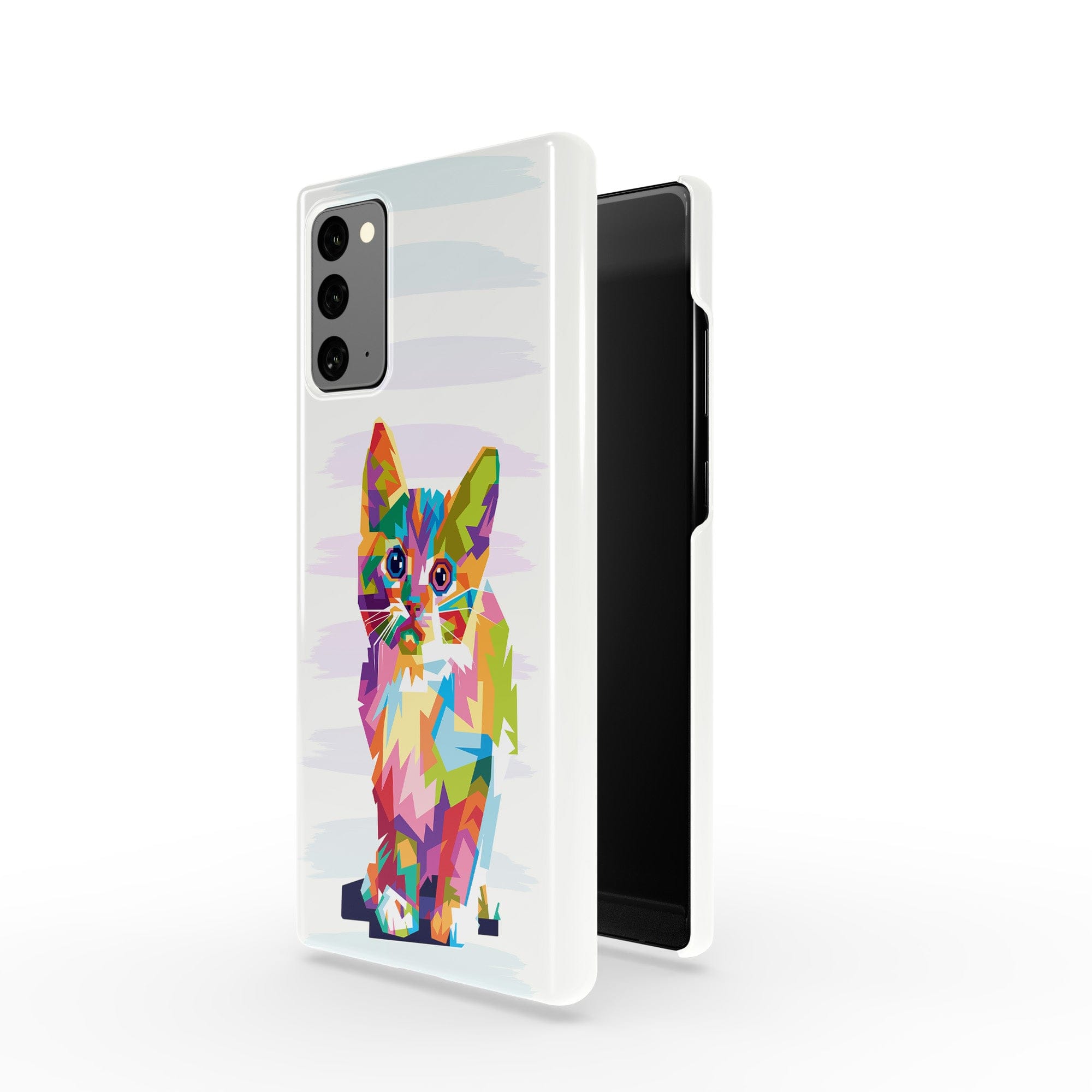 Fractal Canvas | Abstract Cat Samsung Case Slim for Galaxy Note 20 