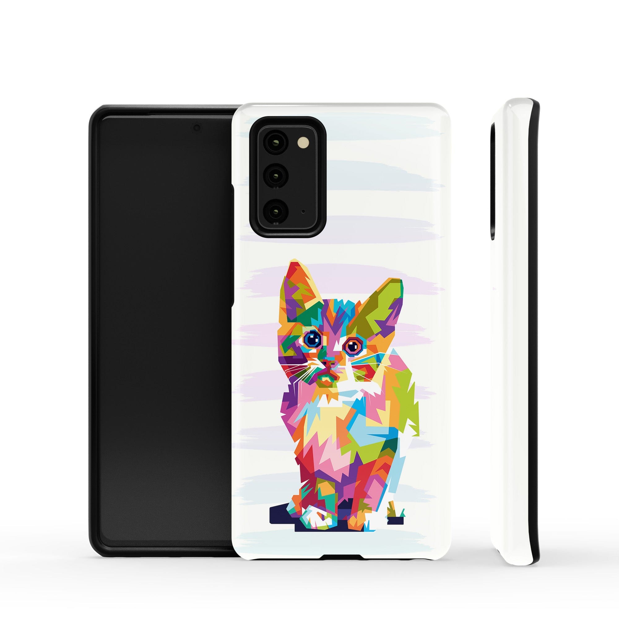 Fractal Canvas | Abstract Cat Samsung Case Tough for Galaxy Note 20 