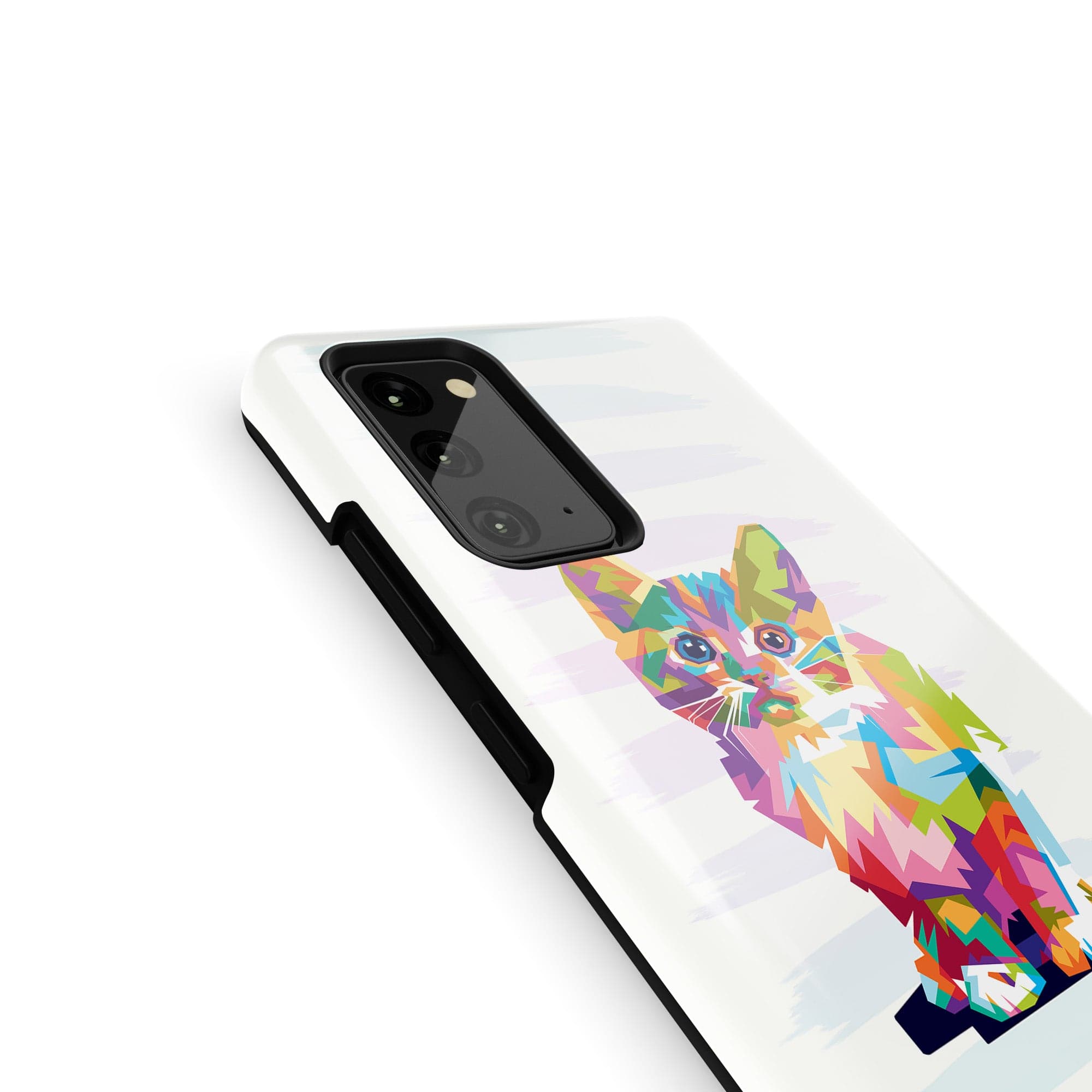 Fractal Canvas | Abstract Cat Samsung Case Tough for Galaxy Note 20 