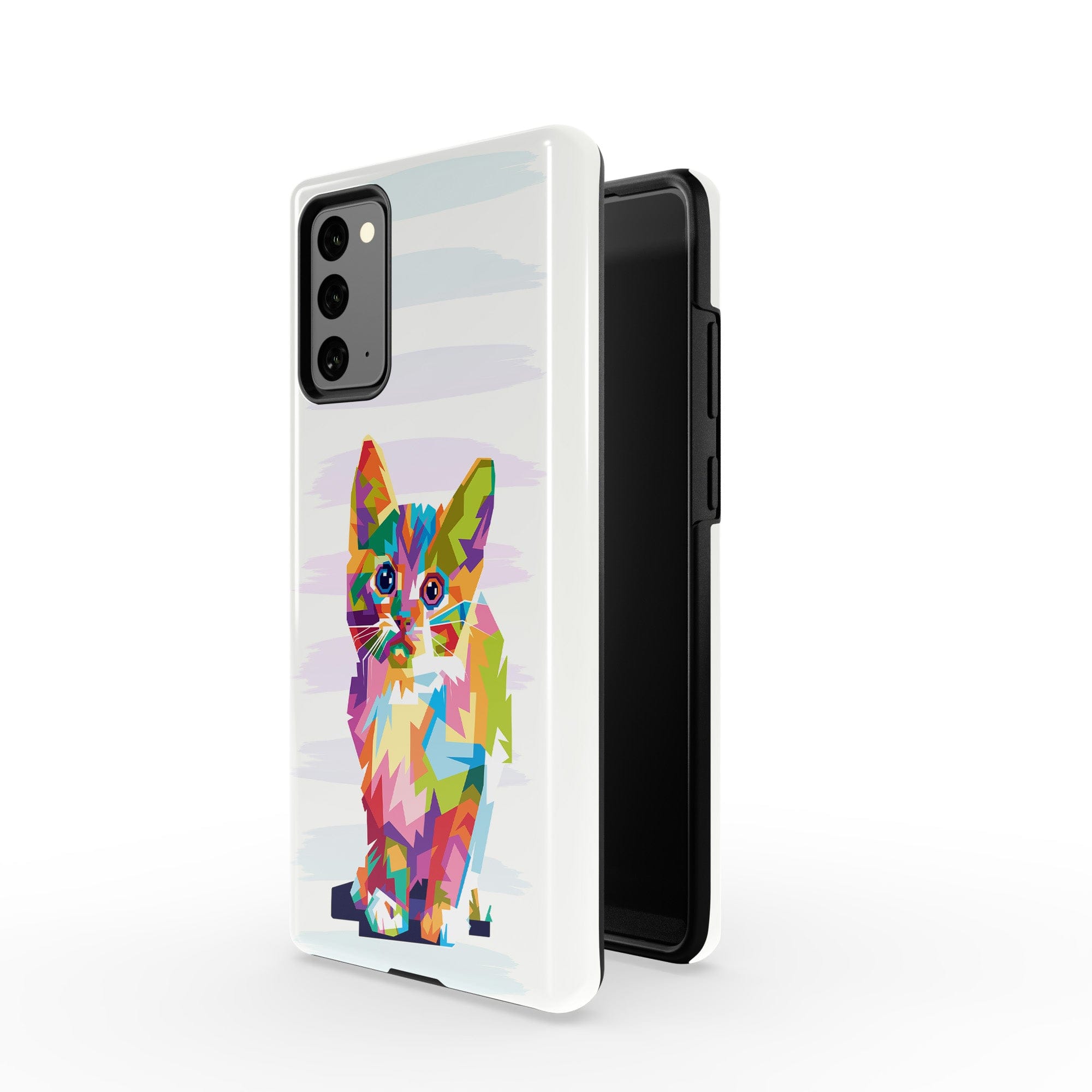 Fractal Canvas | Abstract Cat Samsung Case Tough for Galaxy Note 20 