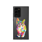 Fractal Canvas | Abstract Cat Samsung Case Clear for Galaxy Note 20 Ultra 