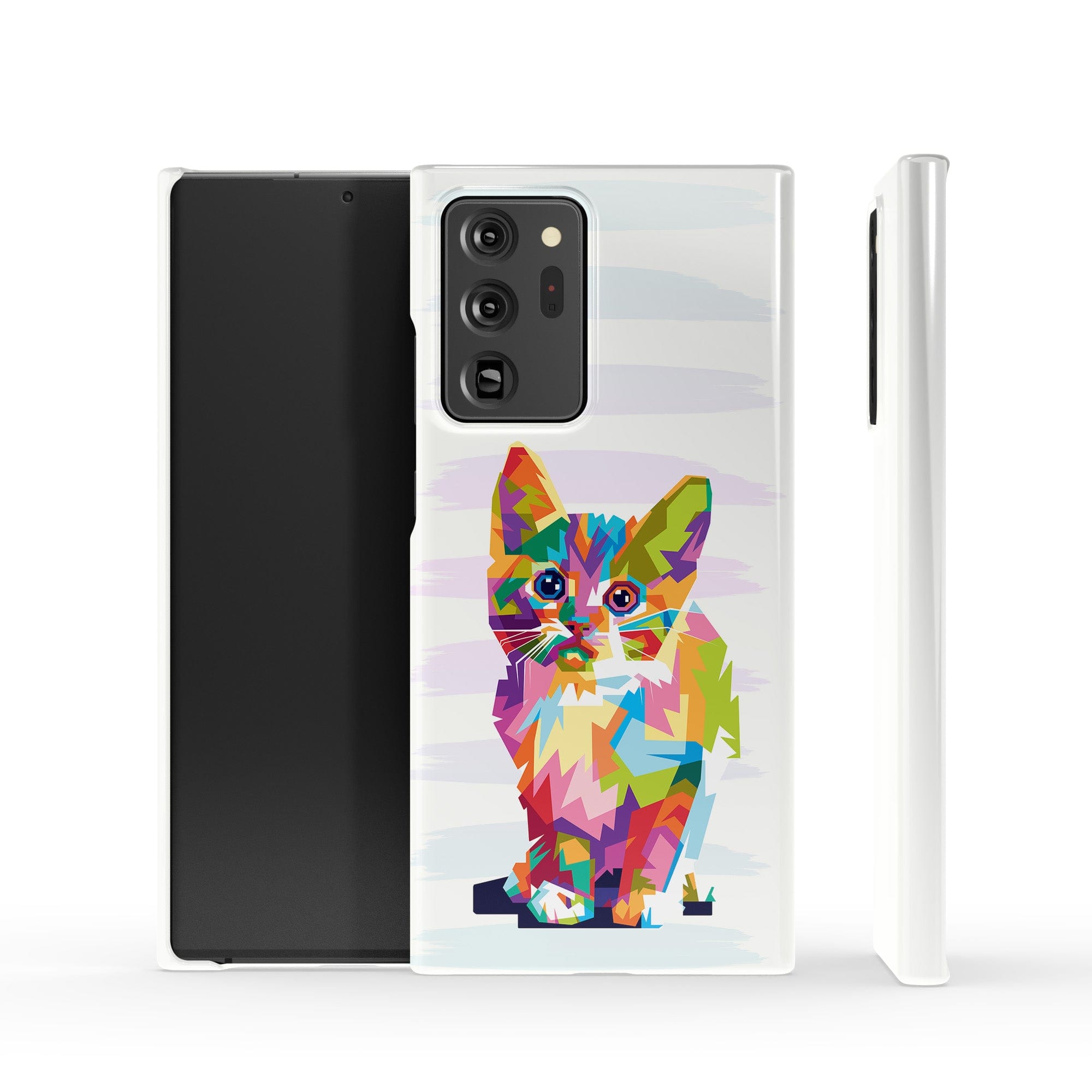 Fractal Canvas | Abstract Cat Samsung Case Slim for Galaxy Note 20 Ultra 