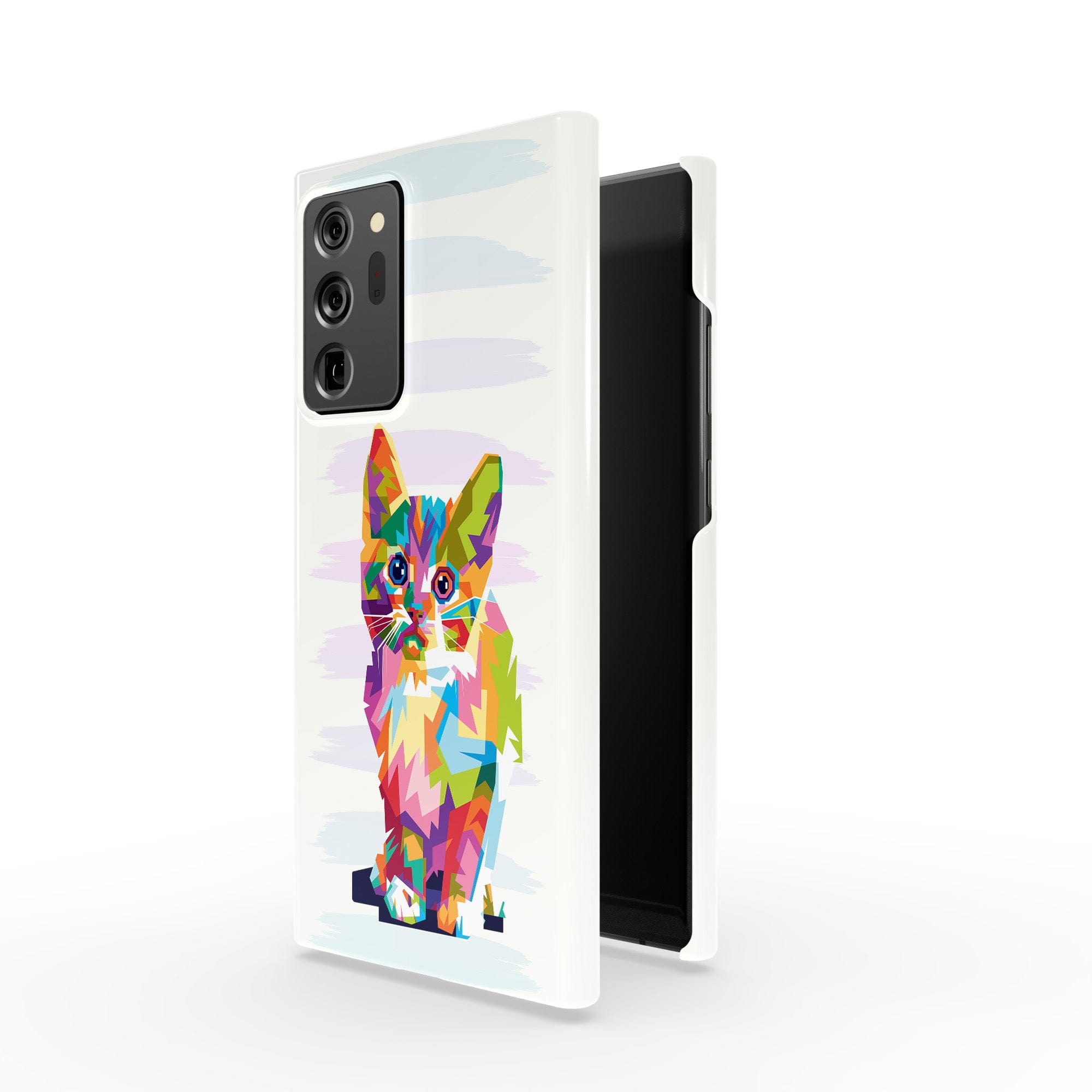 Fractal Canvas | Abstract Cat Samsung Case Slim for Galaxy Note 20 Ultra 