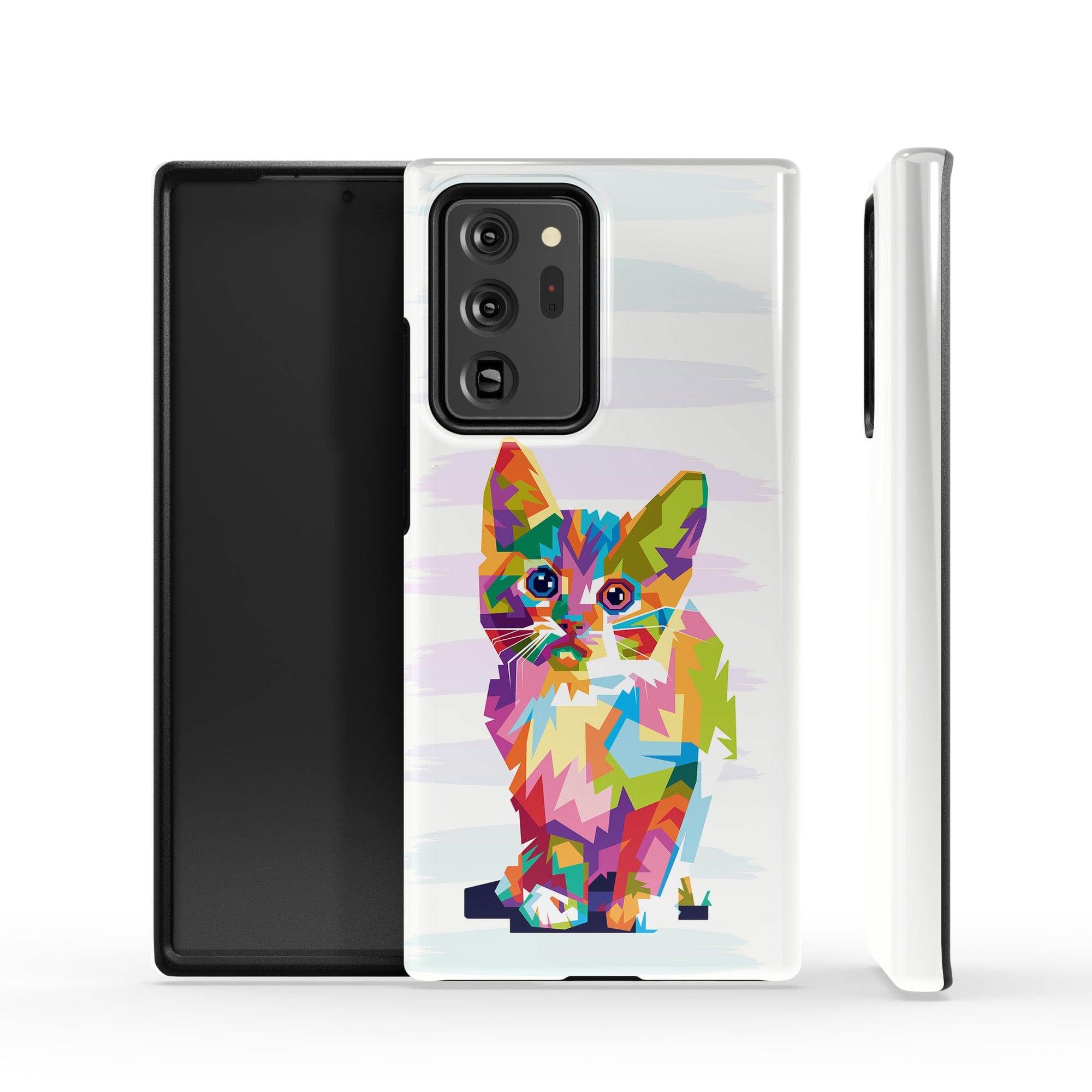 Fractal Canvas | Abstract Cat Samsung Case Tough for Galaxy Note 20 Ultra 