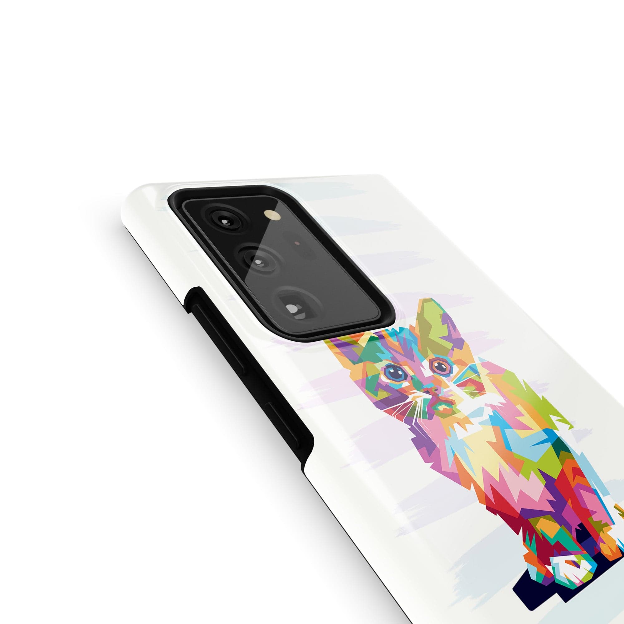 Fractal Canvas | Abstract Cat Samsung Case Tough for Galaxy Note 20 Ultra 