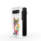 Fractal Canvas | Abstract Cat Samsung Case Tough for Galaxy S10 Plus 