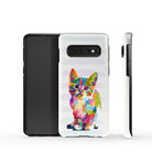 Fractal Canvas | Abstract Cat Samsung Case Tough for Galaxy S10 