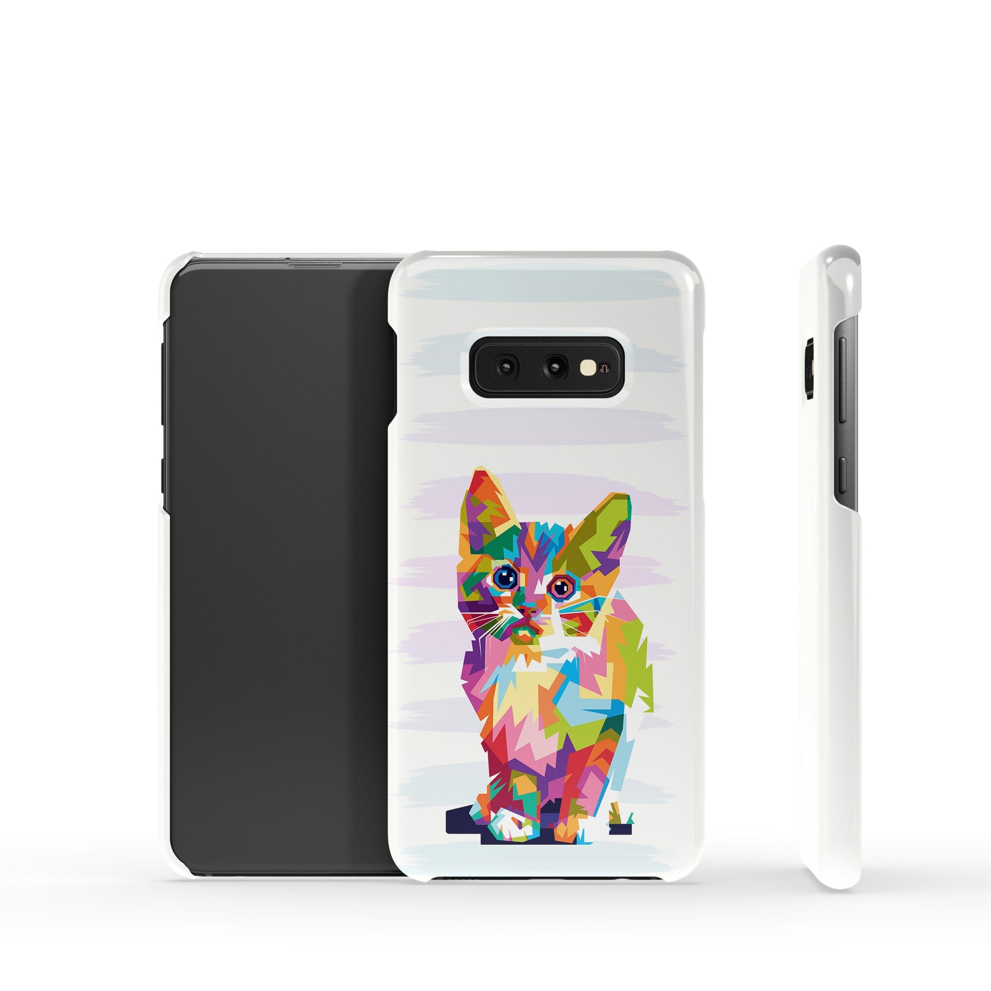 Fractal Canvas | Abstract Cat Samsung Case Slim for Galaxy S10e 