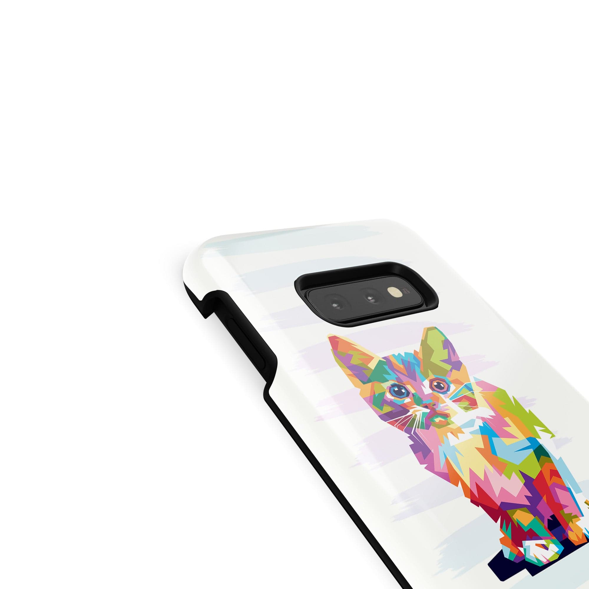 Fractal Canvas | Abstract Cat Samsung Case Tough for Galaxy S10e 